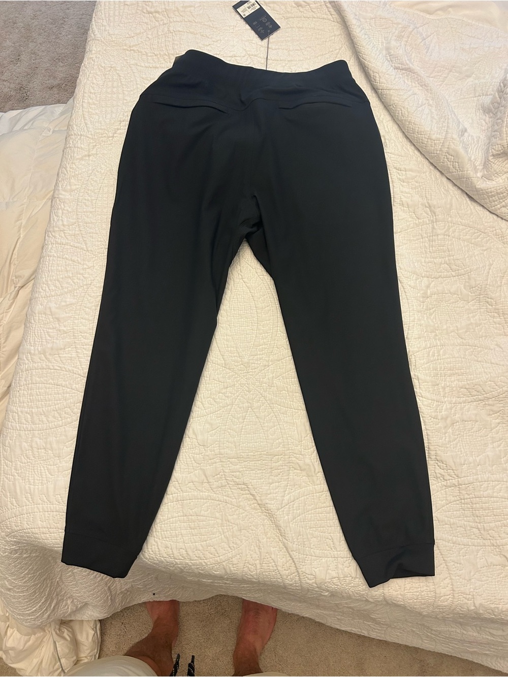 Performance Tapered Black Jogger Pants for Men